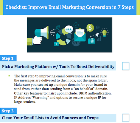 Checklist: Improve Email Marketing Conversion